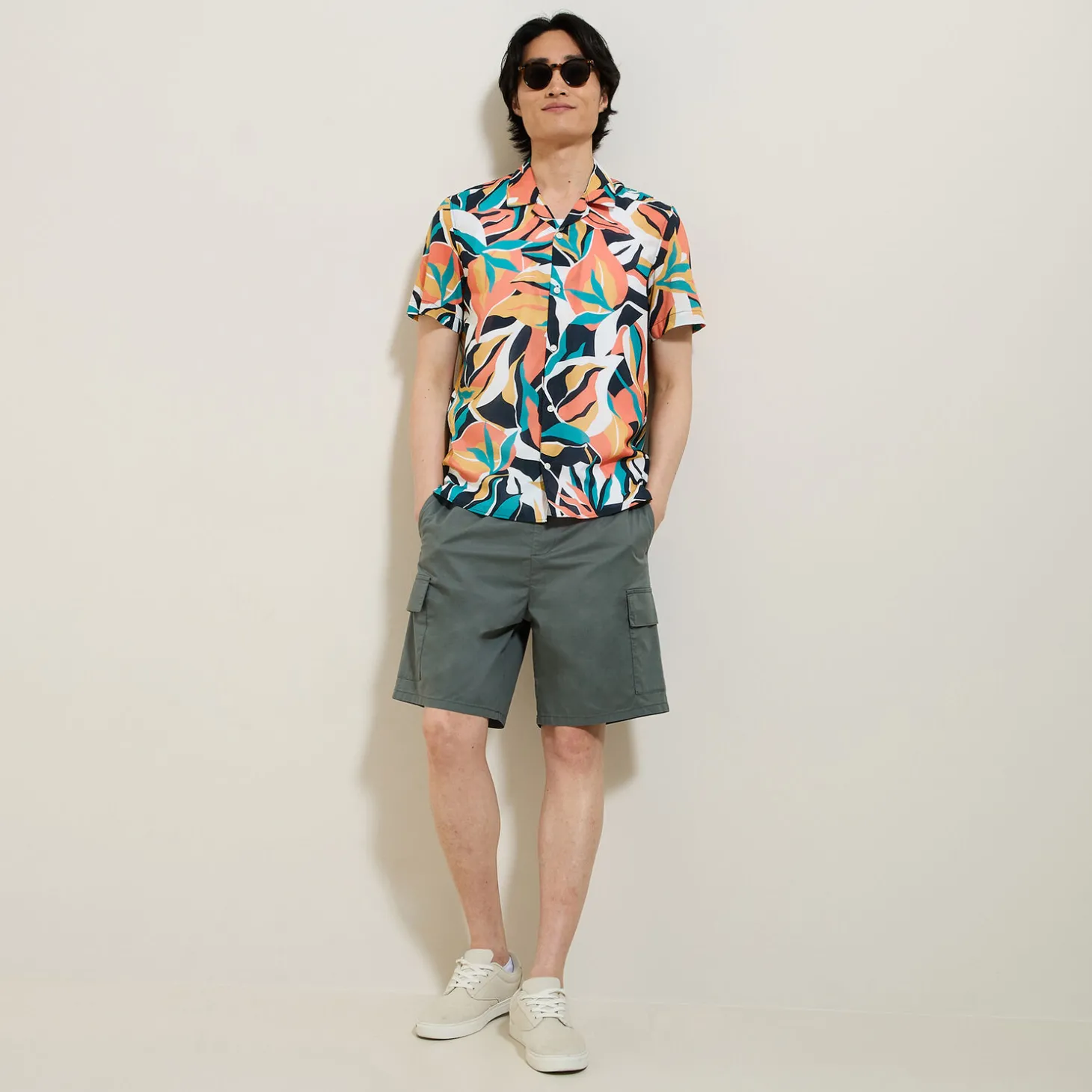 Flash Sale Hawaïhemd met bloemenprint, katoen Overhemd