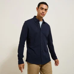 Best Sale Hemd in effen tricot Formele Overhemden|Overhemd