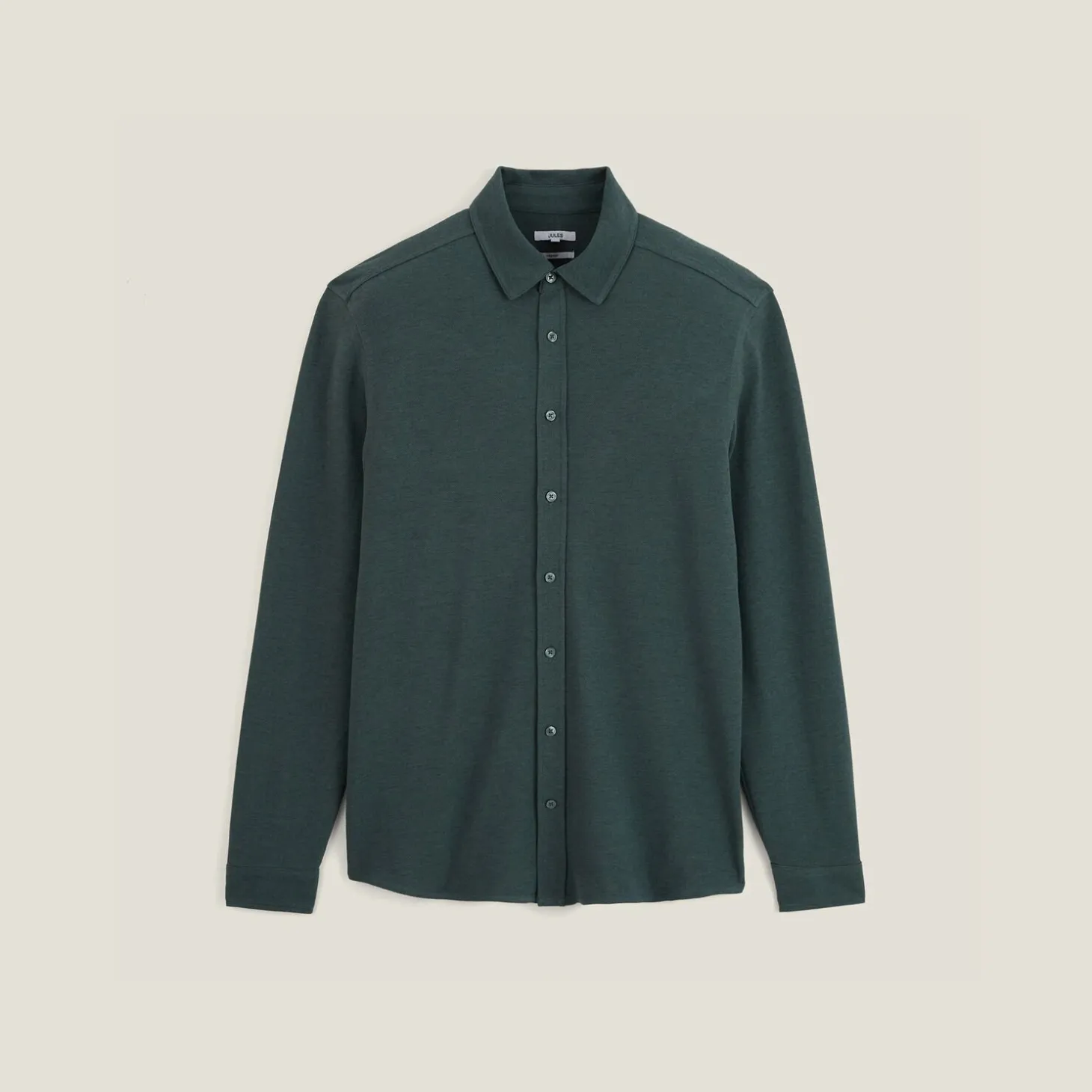 New Hemd in effen tricot Formele Overhemden|Overhemd