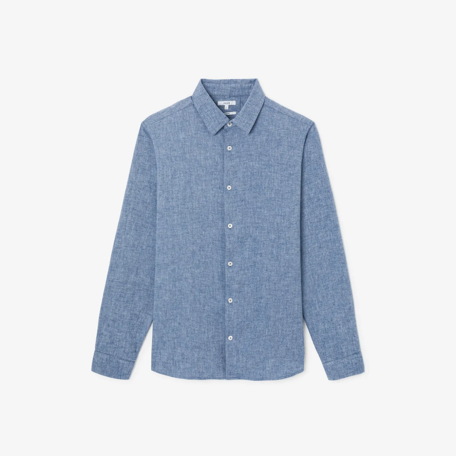 Online Hemd in flanelkatoen met klassieke kraag Overhemd