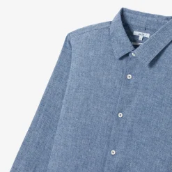 Online Hemd in flanelkatoen met klassieke kraag Overhemd