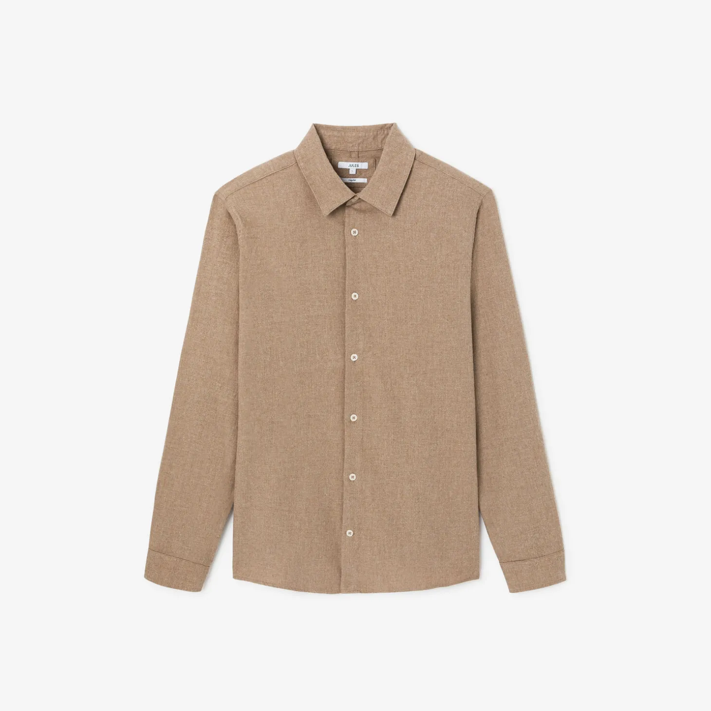 Hot Hemd in flanelkatoen met klassieke kraag Overhemd