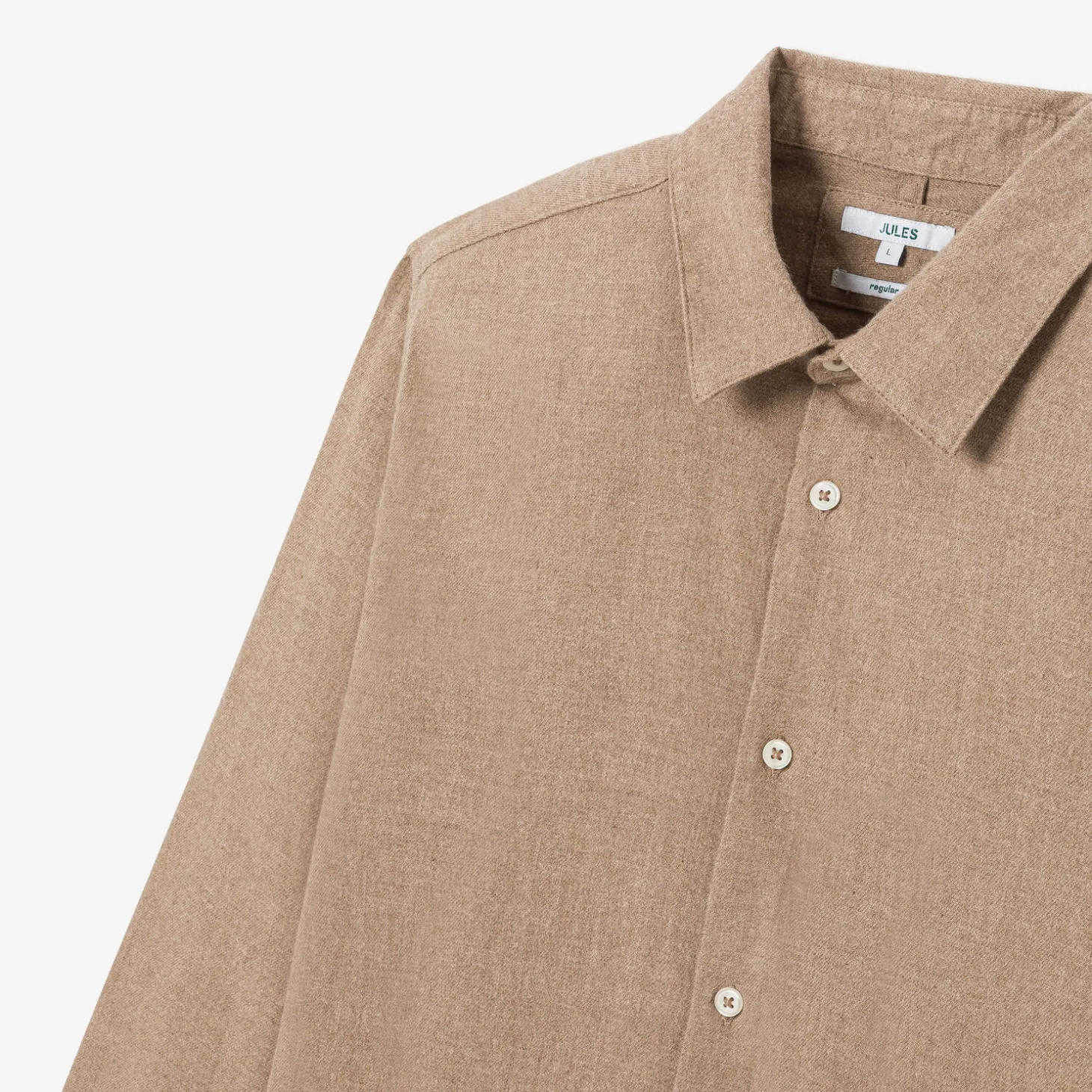 Hot Hemd in flanelkatoen met klassieke kraag Overhemd