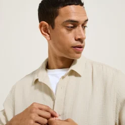 Cheap Hemd in katoengaas met klassieke kraag Overhemd