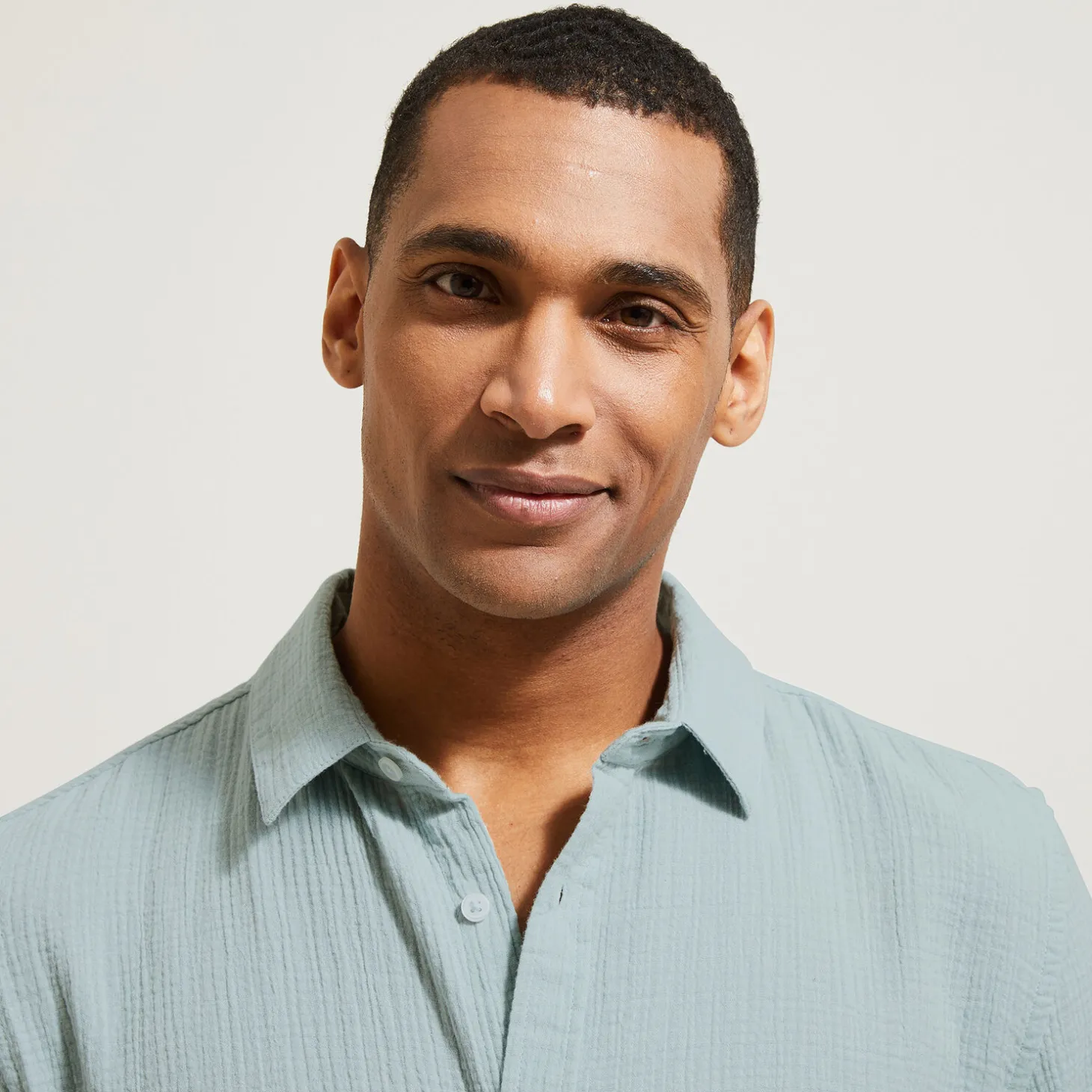 Discount Hemd in katoengaas met klassieke kraag Overhemd