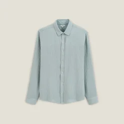 Discount Hemd in katoengaas met klassieke kraag Overhemd