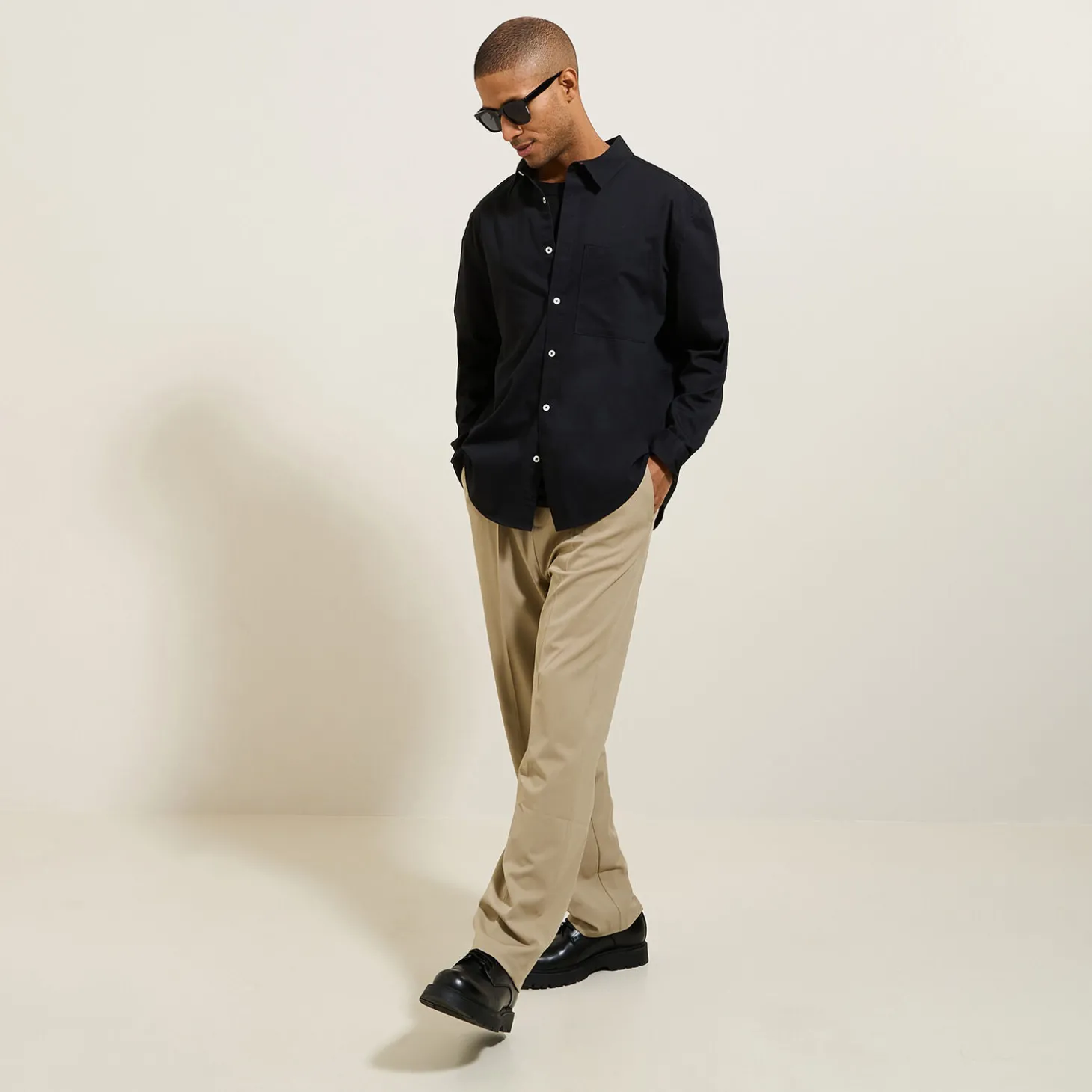 Online Hemd in twillkatoen Overhemd