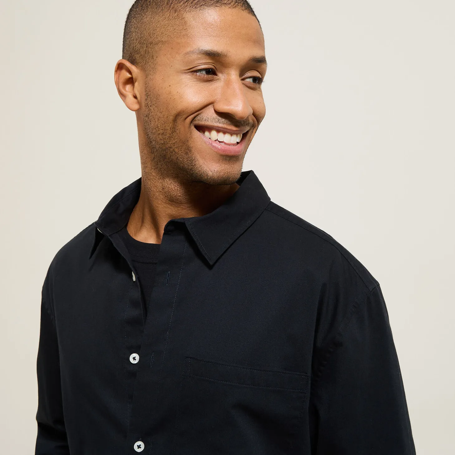 Online Hemd in twillkatoen Overhemd