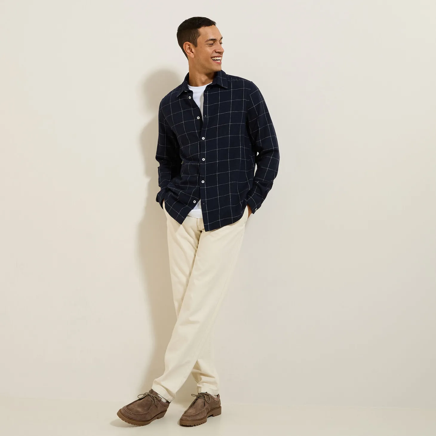 Fashion Hemd met ruitjes in flanelkatoen Overhemd