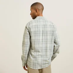 Cheap Hemd met ruitjes in flanelkatoen Overhemd