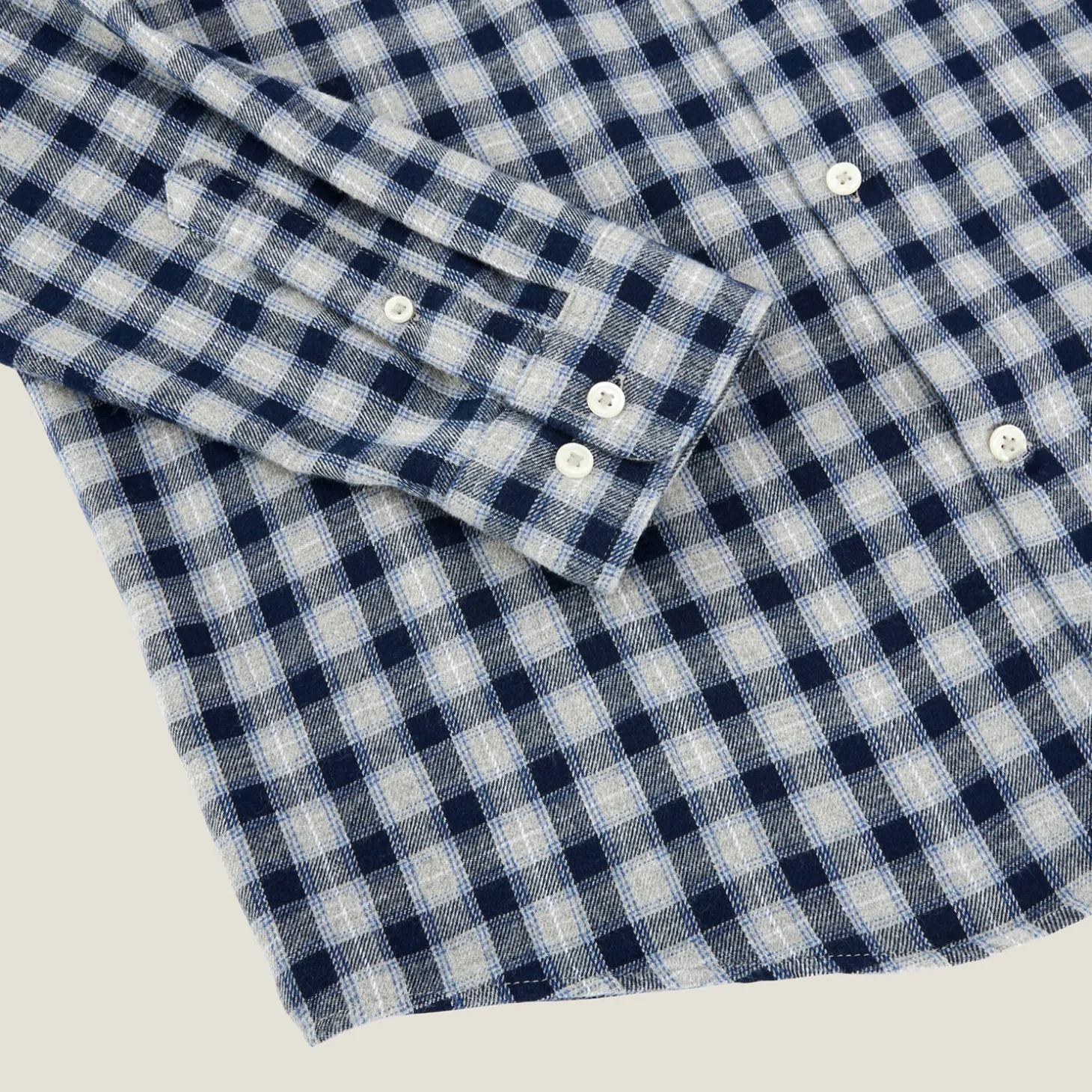 Clearance Hemd met ruitjes in flanelkatoen Overhemd