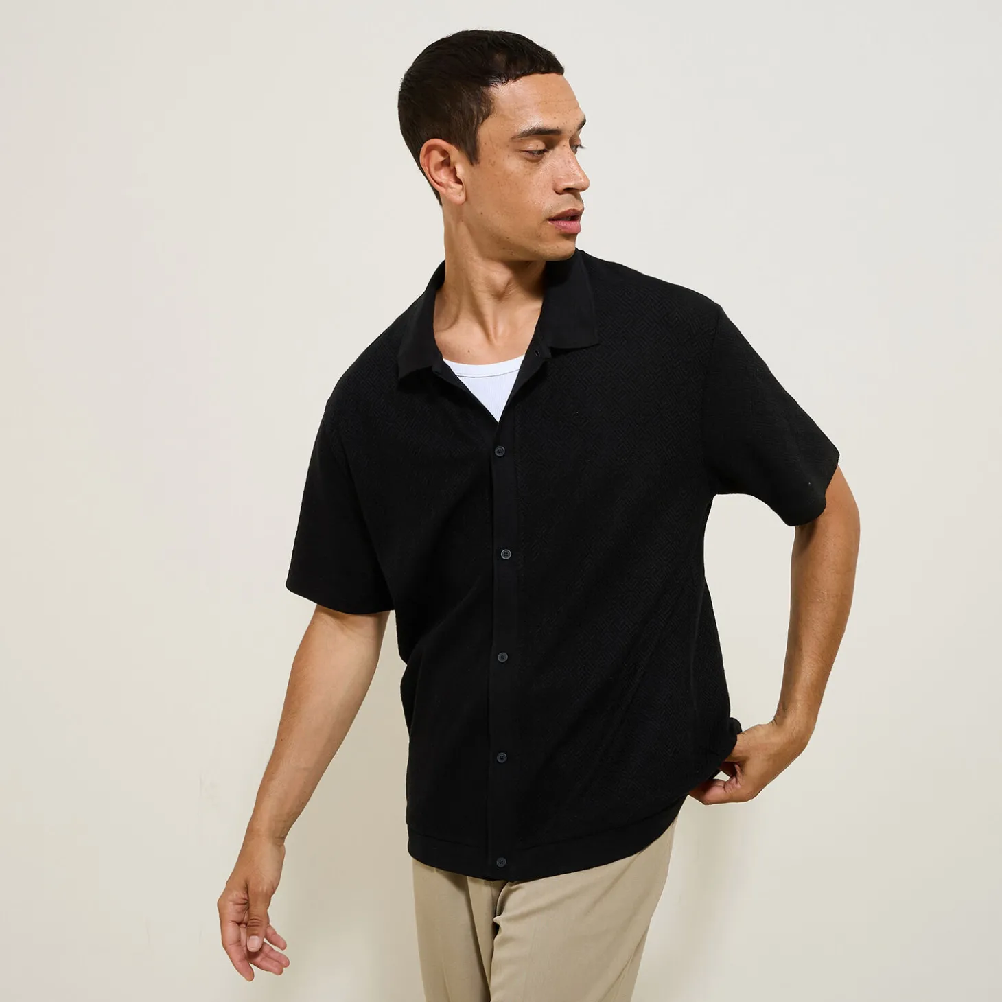 Flash Sale Hemdje in effen tricot Overhemd