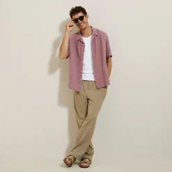 Store Hemdje in geweven katoengaas Overhemd