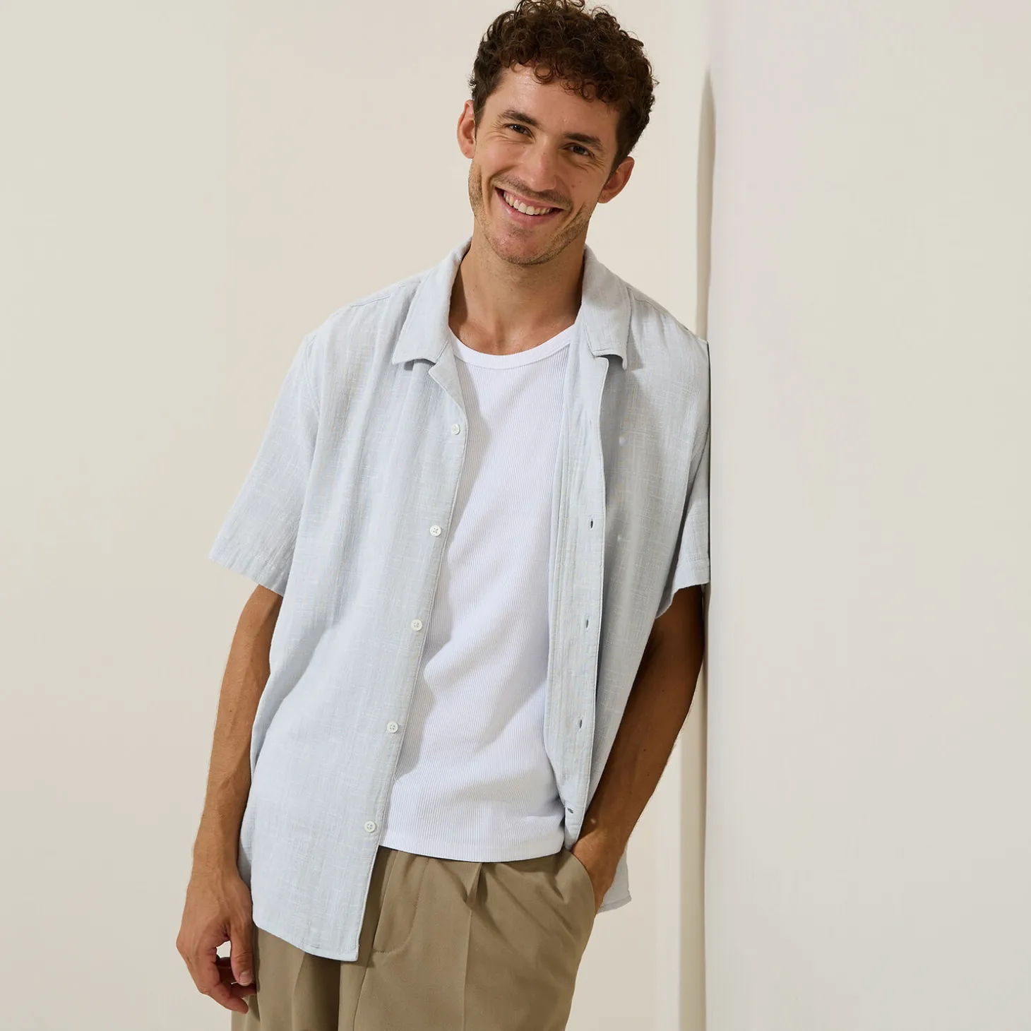 New Hemdje in geweven katoengaas Overhemd