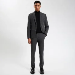 Clearance Het pakket extraslim kostuum bi-stretch - Grijs Combinatie Kostuum