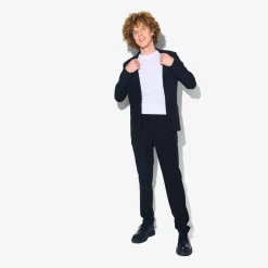 Best Het pakket slim kostuum // Zwart Combinatie Kostuum