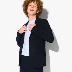 Best Het pakket slim kostuum // Zwart Combinatie Kostuum