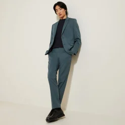 Hot Het pakket slim kostuum - Blauw Combinatie Kostuum