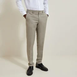 New Het pakket slim kostuum - Beige Combinatie Kostuum