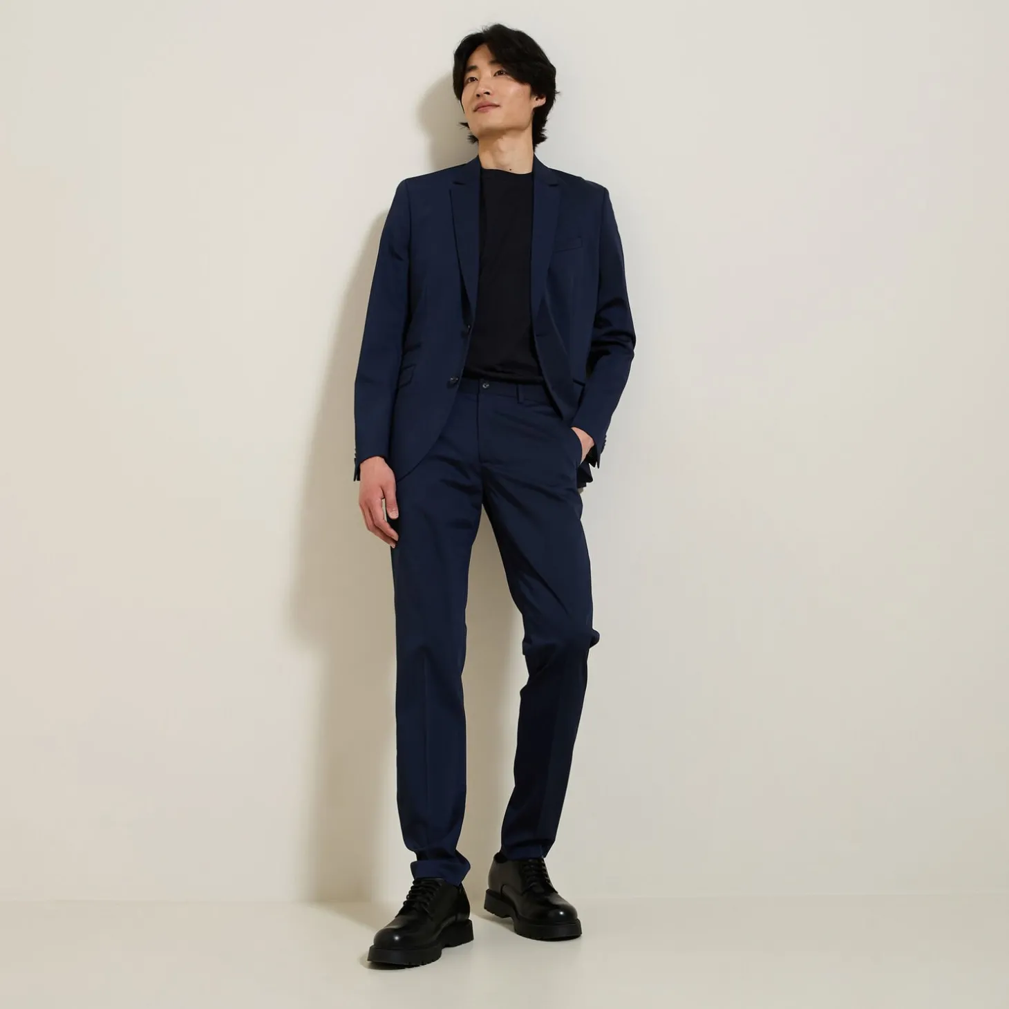 Cheap Het pakket slim kostuum - Blauw Combinatie Kostuum