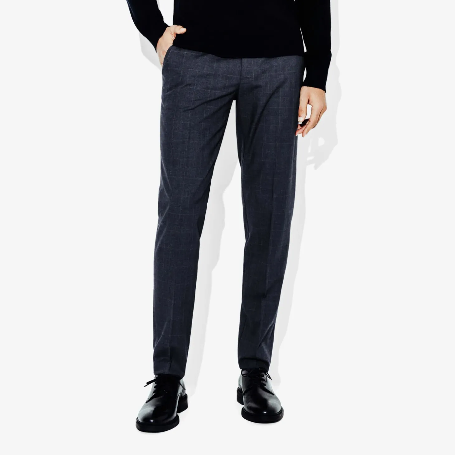 Cheap Het pakket slim kostuum fantasiestof - Blauw Combinatie Kostuum