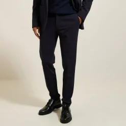 Fashion Het pakket slim kostuum in tricot - Blauw Combinatie Kostuum