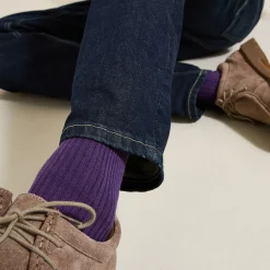 Sale Hoge sokken in biokatoen Sokken