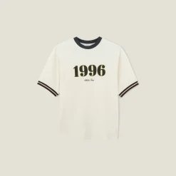 Fashion Iconisch T-shirt 1996 met contrasterende ronde hal T-shirt
