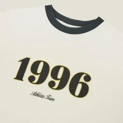 Fashion Iconisch T-shirt 1996 met contrasterende ronde hal T-shirt