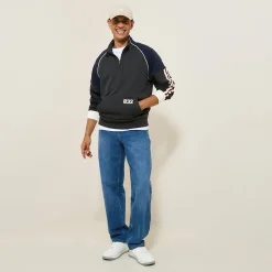 Flash Sale Iconische sweater 832 met opstaande ritskraag Sweater