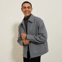 Outlet Jack met hemdskraag en rits Mantel & Jack