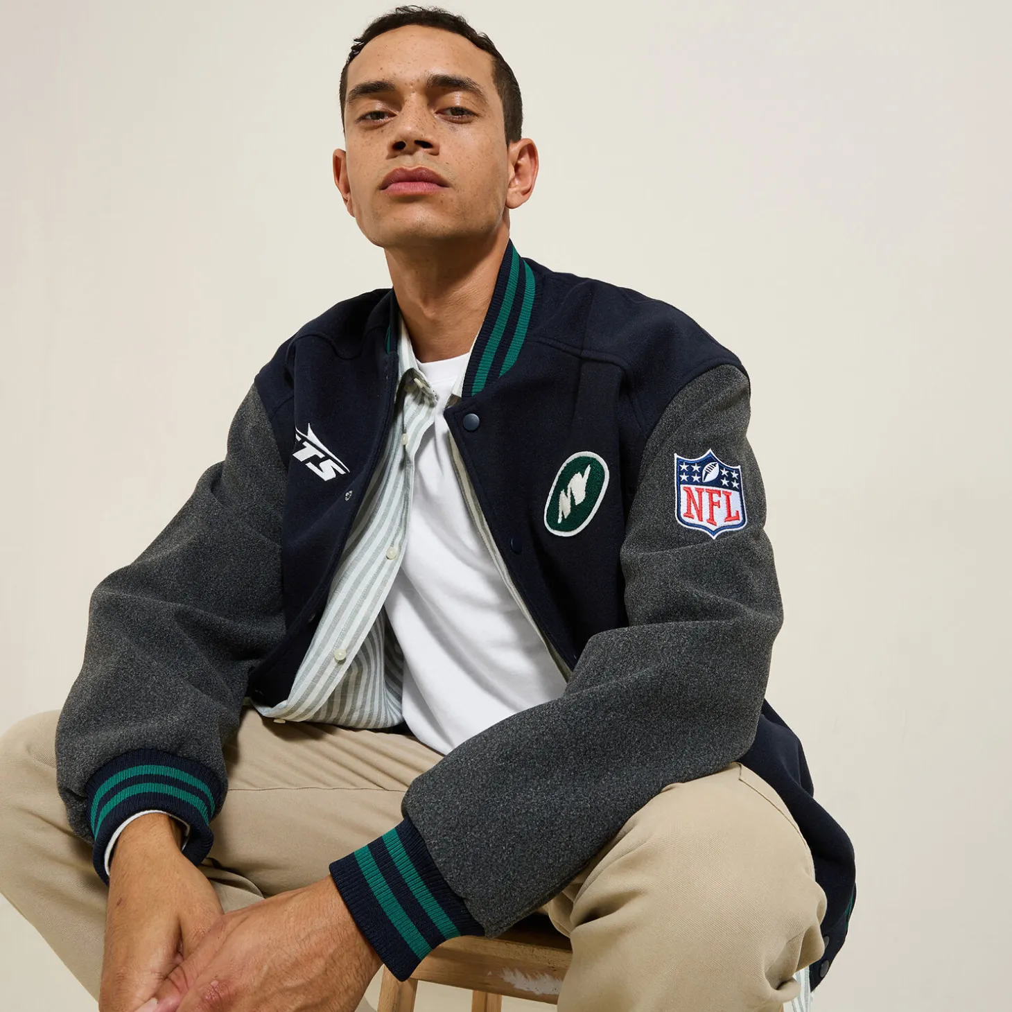 Clearance Jack met knopen en NFL-licentie Mantel & Jack