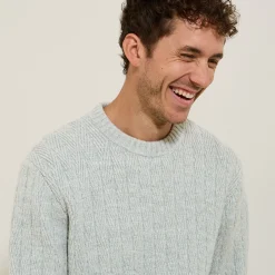 Flash Sale Kabeltrui met ronde hals Trui