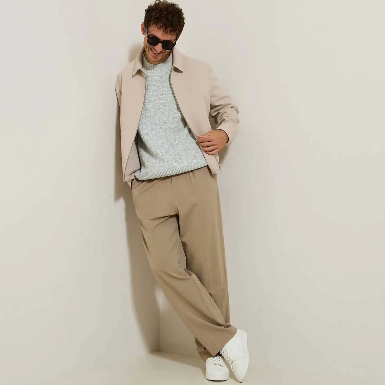 Flash Sale Kabeltrui met ronde hals Trui