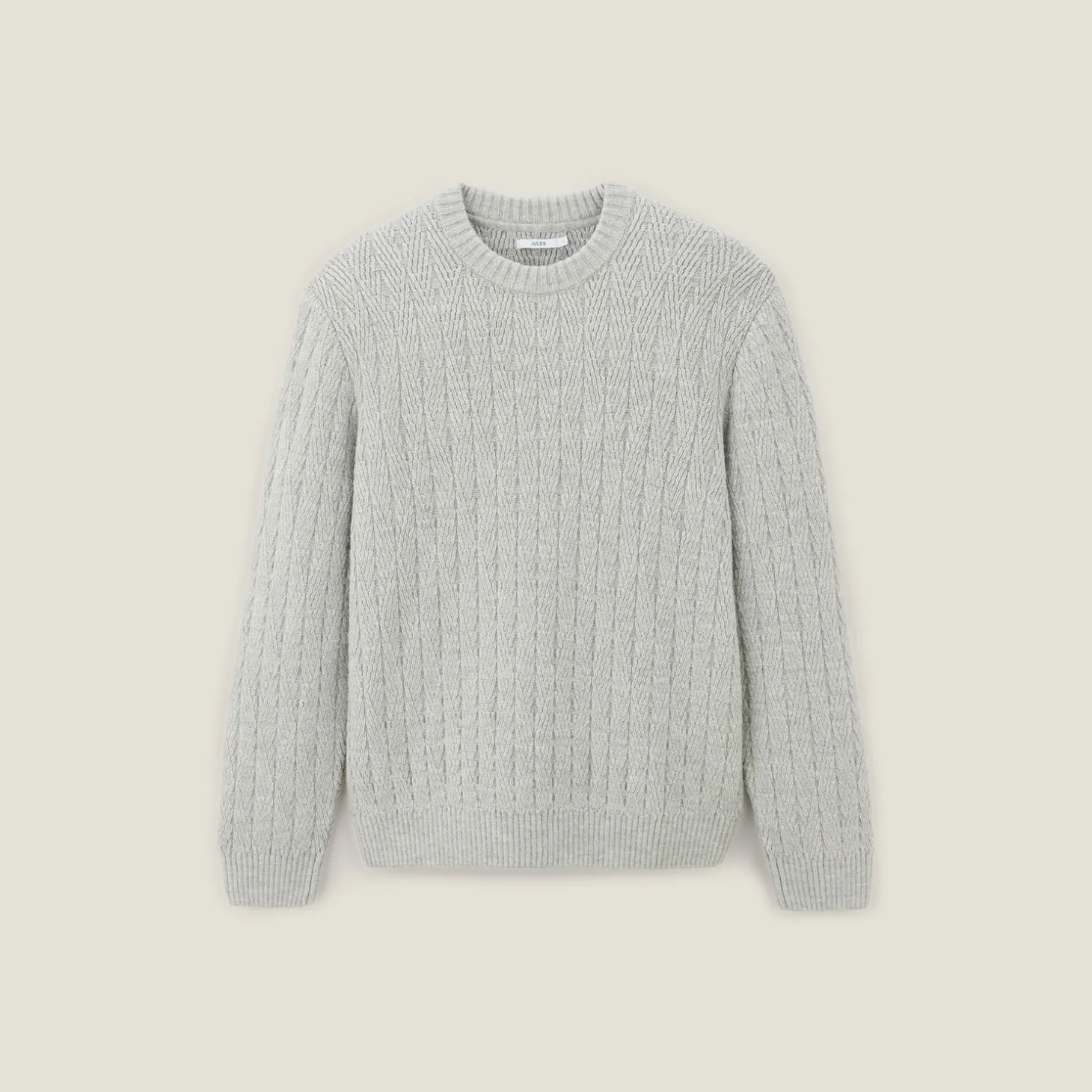 Flash Sale Kabeltrui met ronde hals Trui