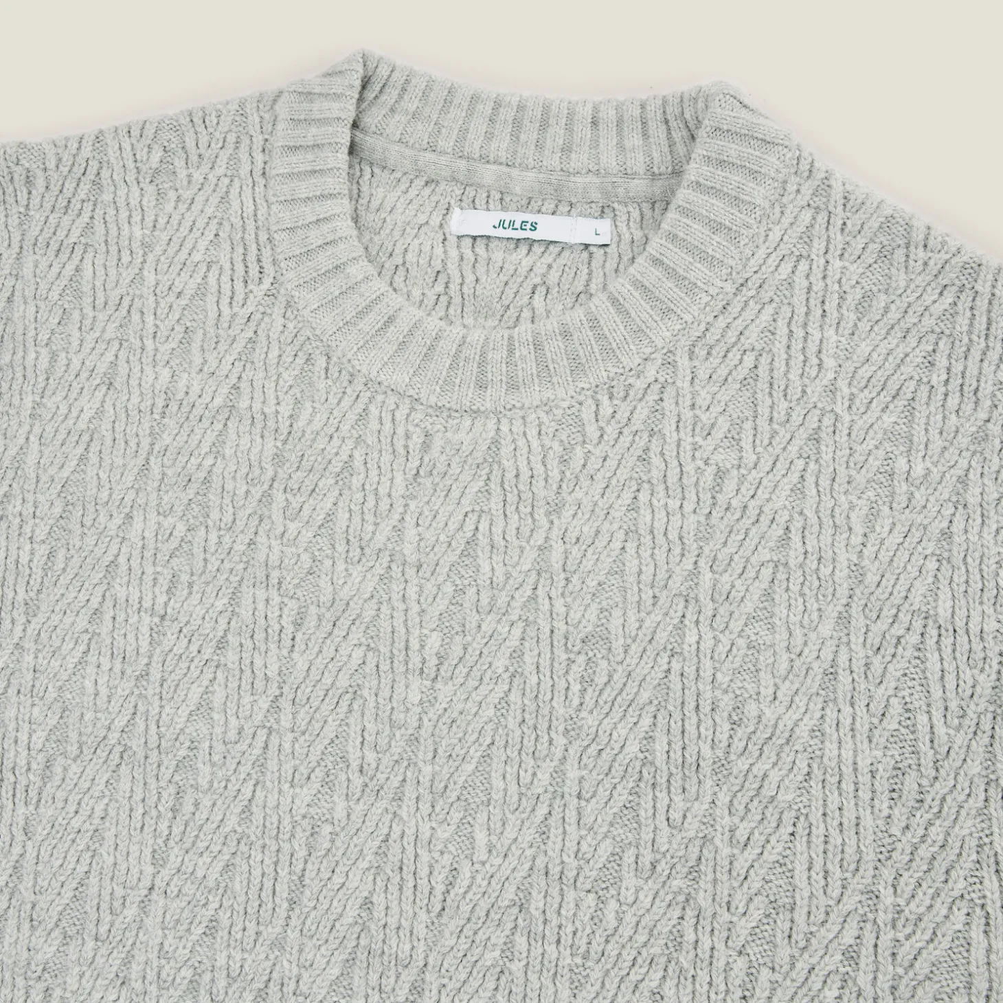 Flash Sale Kabeltrui met ronde hals Trui