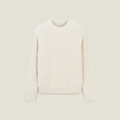 Store Kabeltrui met ronde hals Trui