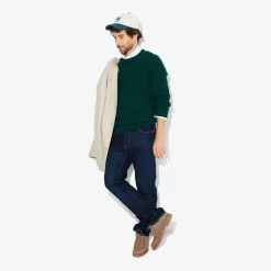 Fashion Kabeltrui met ronde hals Trui