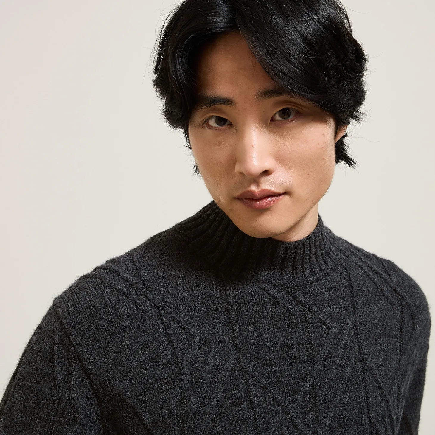 Flash Sale Kabeltrui met schoorsteenkraag Trui