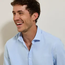 Store Katoenen hemd met kleine motieven Formele Overhemden|Overhemd