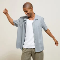 Cheap Katoenen hemdje in textuurstof Overhemd