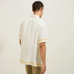 Discount Katoenen hemdje met geplaatste opdruk Overhemd