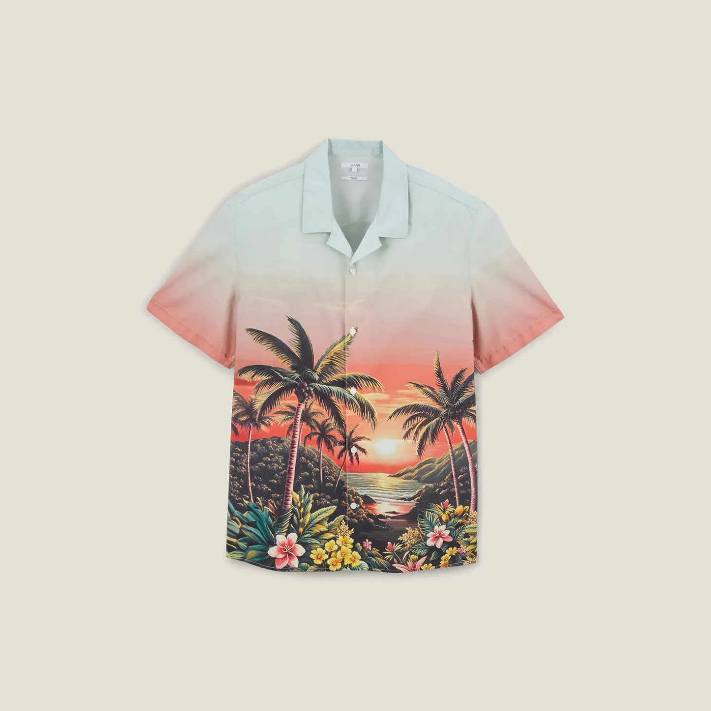 Hot Katoenen hemdje met Hawaïaanse print Overhemd