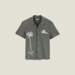 Flash Sale Katoenen hemdje met koordborduursel Overhemd