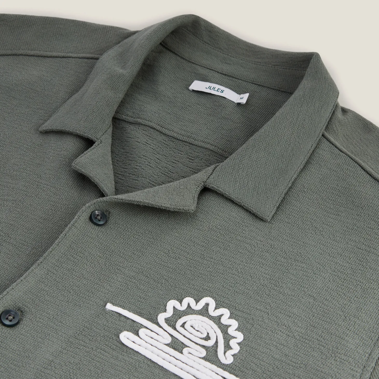 Flash Sale Katoenen hemdje met koordborduursel Overhemd