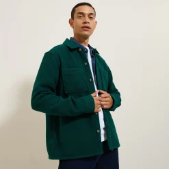 Sale Katoenen overhemd met hemdskraag Overshirt|Overhemd