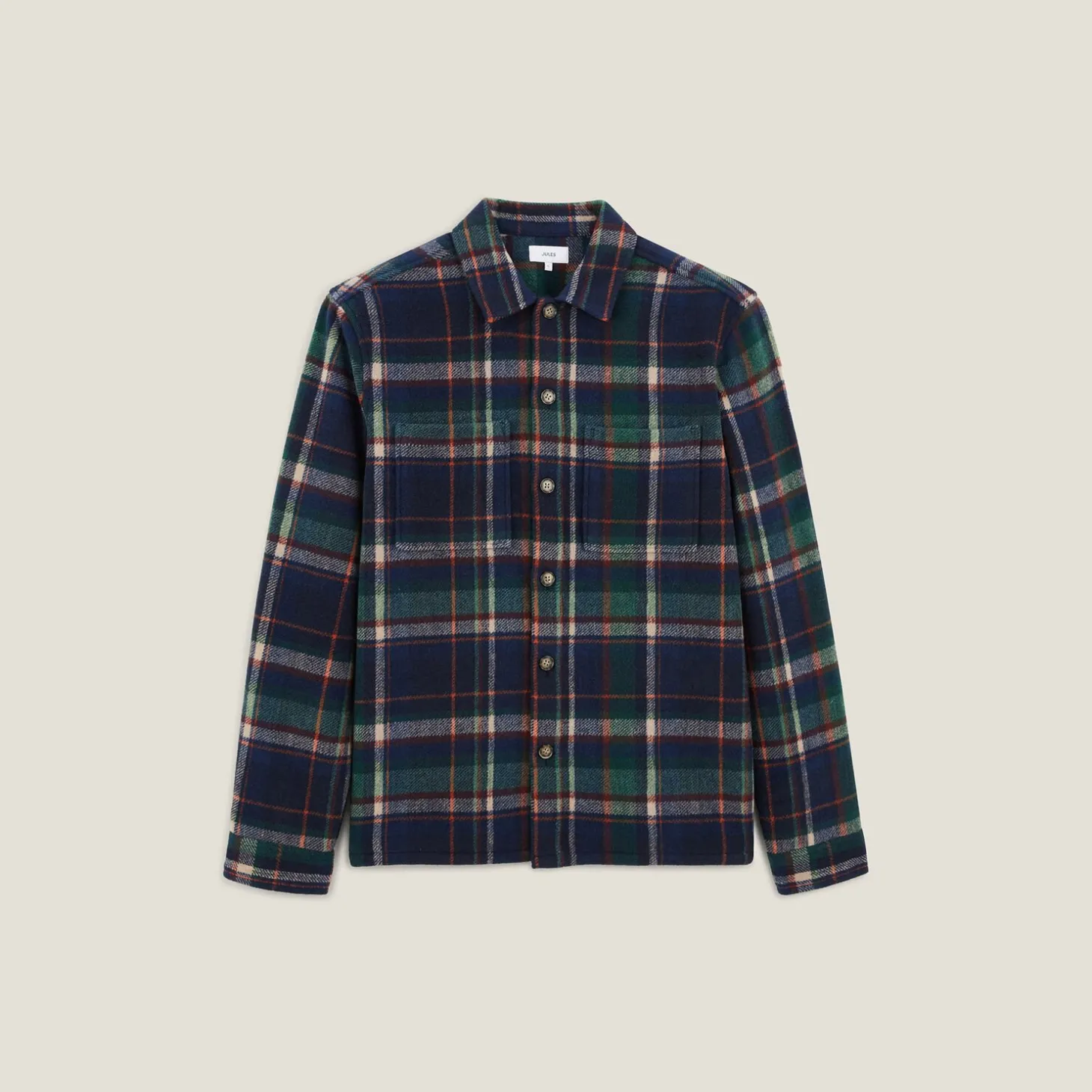 Outlet Katoenen overhemd met ruitjes Overshirt|Overhemd