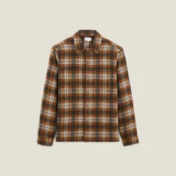 Discount Katoenen overhemd met ruitjes Overshirt|Overhemd