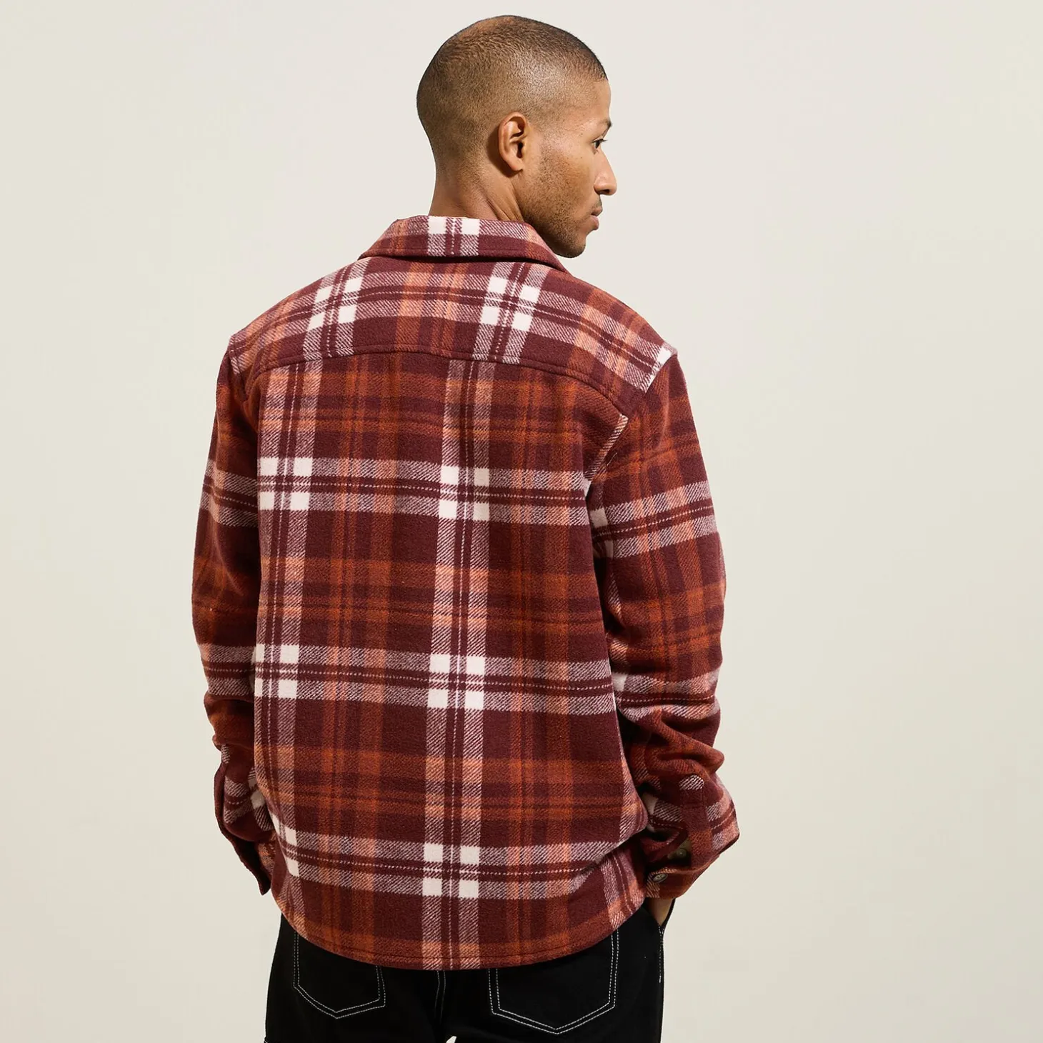 Online Katoenen overhemd met ruitjes Overshirt|Overhemd