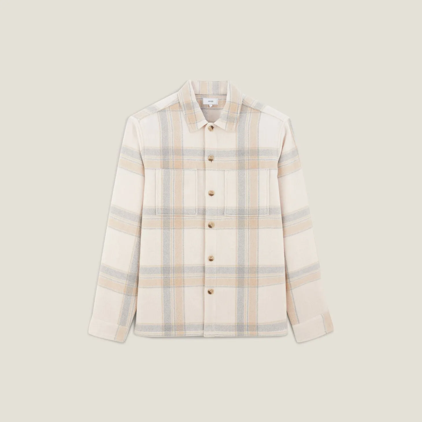 Hot Katoenen overhemd met ruitjes Overshirt|Overhemd